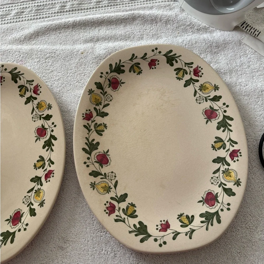 Staffordshire old granite‎ England platter.